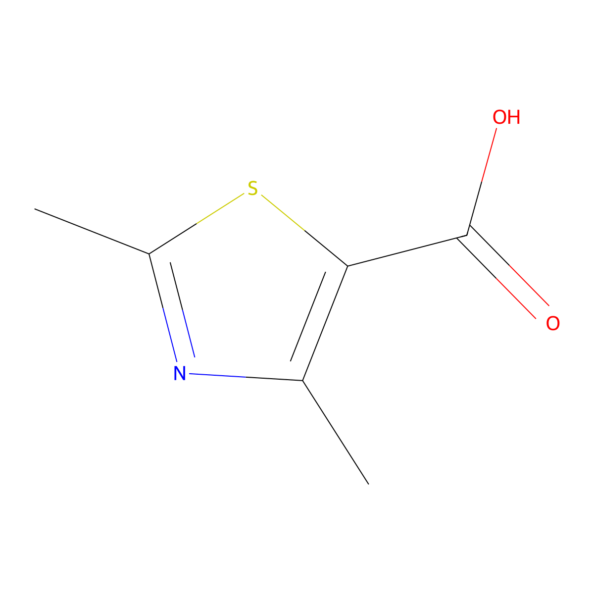 Dimethyl-1,3-thiazole-5-carboxylic acid molecular structure, CAS 53137-27-2