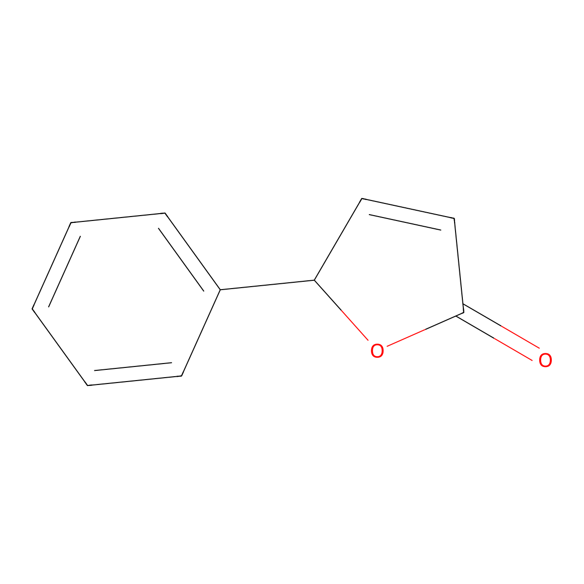 5-Phenyl-2(5H)-furanone molecular structure, CAS 53138-45-7