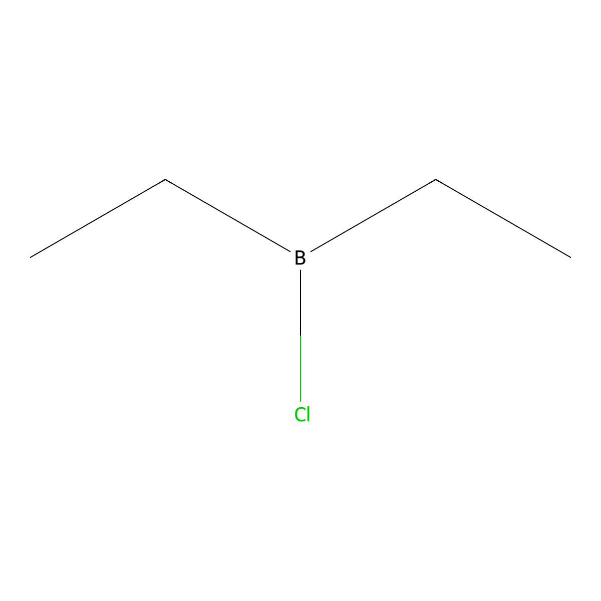 Chlorodiethylborane molecular structure, CAS 5314-83-0
