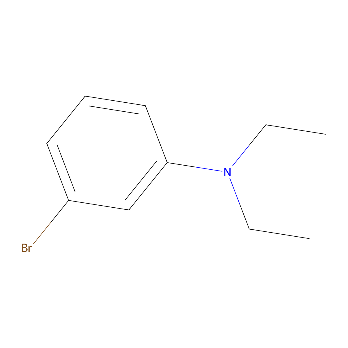 3-Bromo-n,n-diethylaniline molecular structure, CAS 53142-19-1