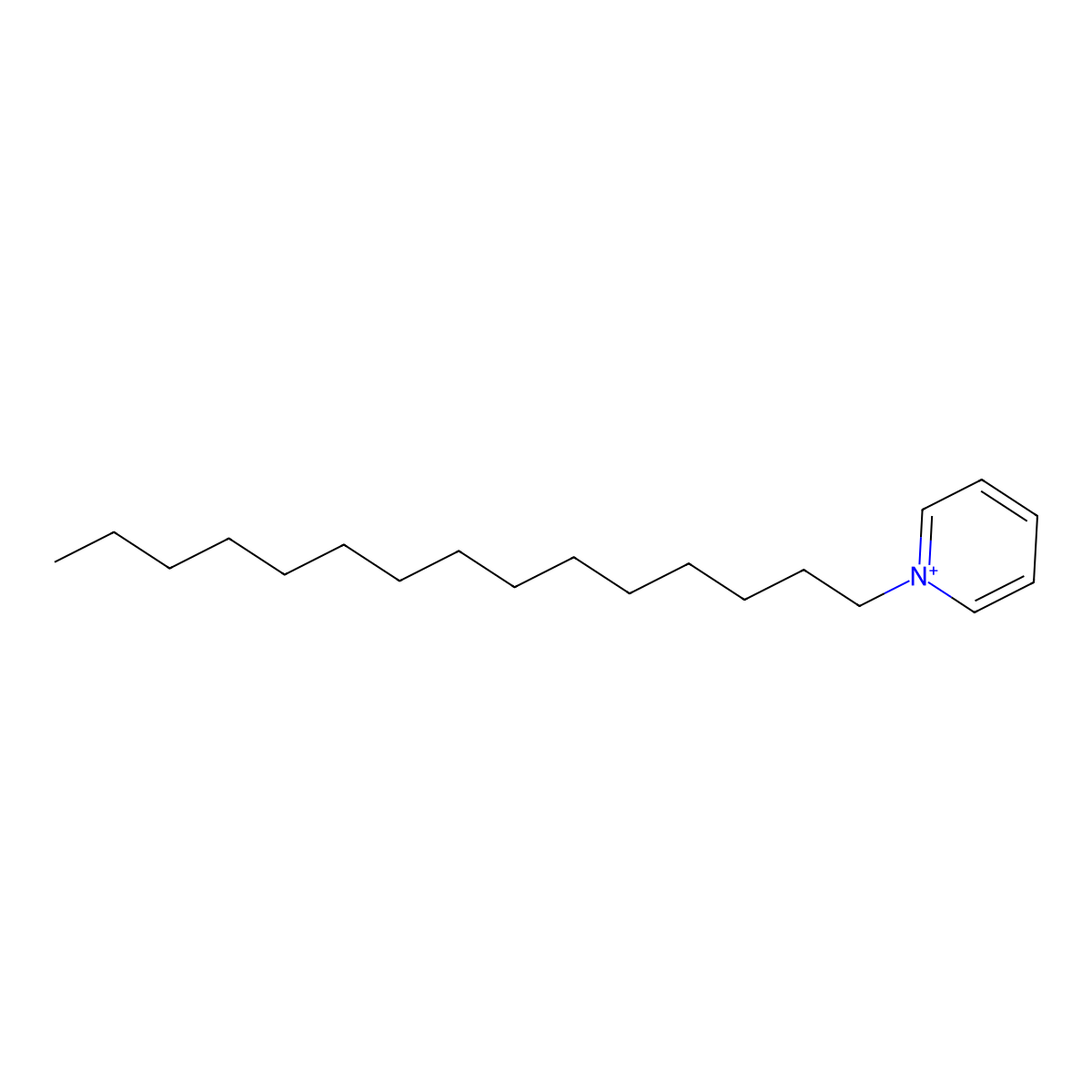 Pyridinium, 1-pentadecyl- molecular structure, CAS 53144-61-9