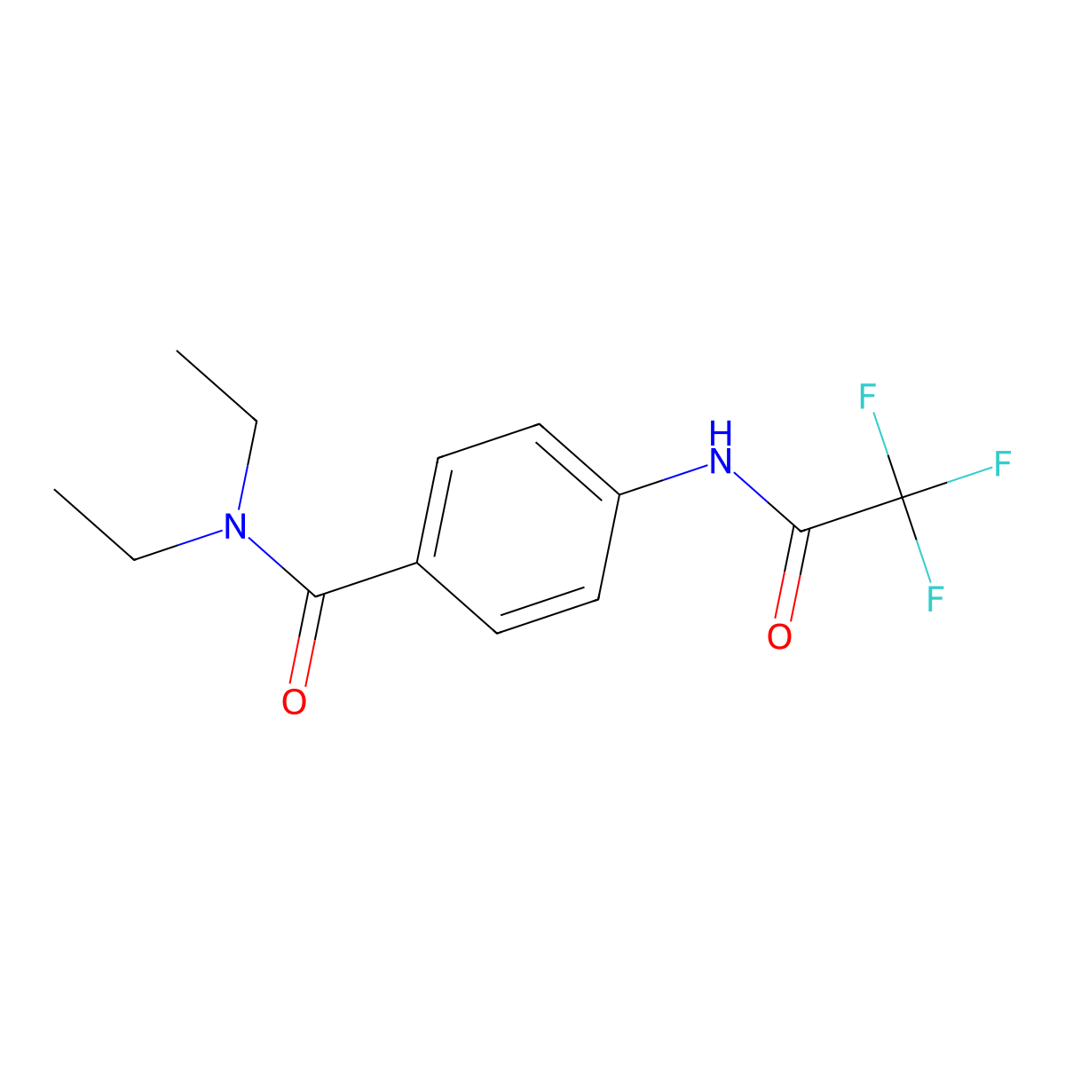 N,N-diethyl-4-[(2,2,2-trifluoroacetyl)amino]benzamide molecular structure, CAS 5315-07-1