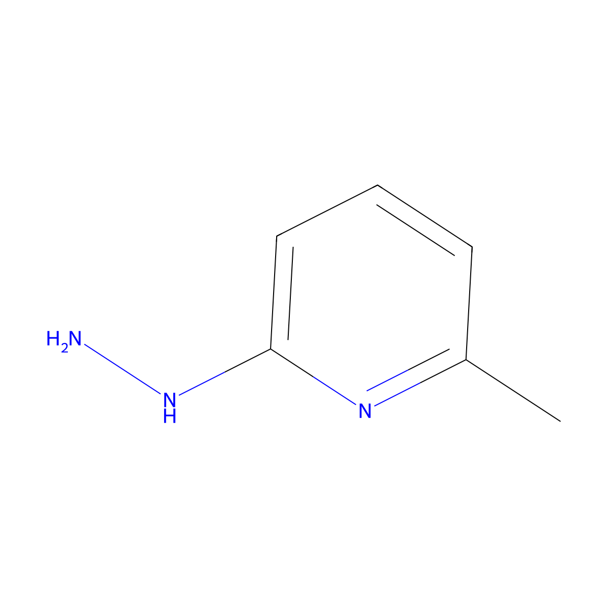 2-Hydrazinyl-6-methylpyridine molecular structure, CAS 5315-24-2