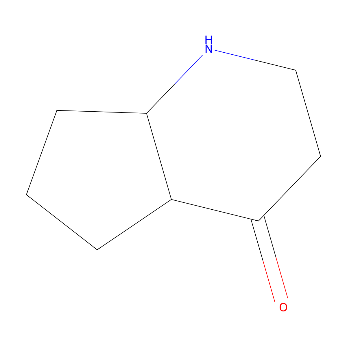 cis-Hexahydro-1H-cyclopenta[b]pyridin-4(4aH)-one molecular structure, CAS 5315-52-6