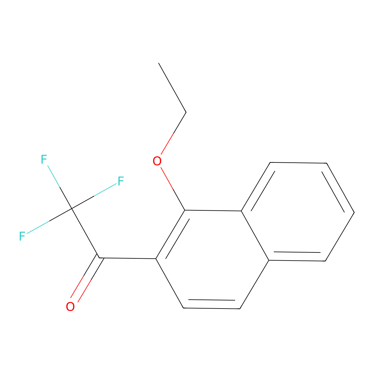 1-(1-Ethoxynaphthalen-2-yl)-2,2,2-trifluoroethanone molecular structure, CAS 531503-61-4