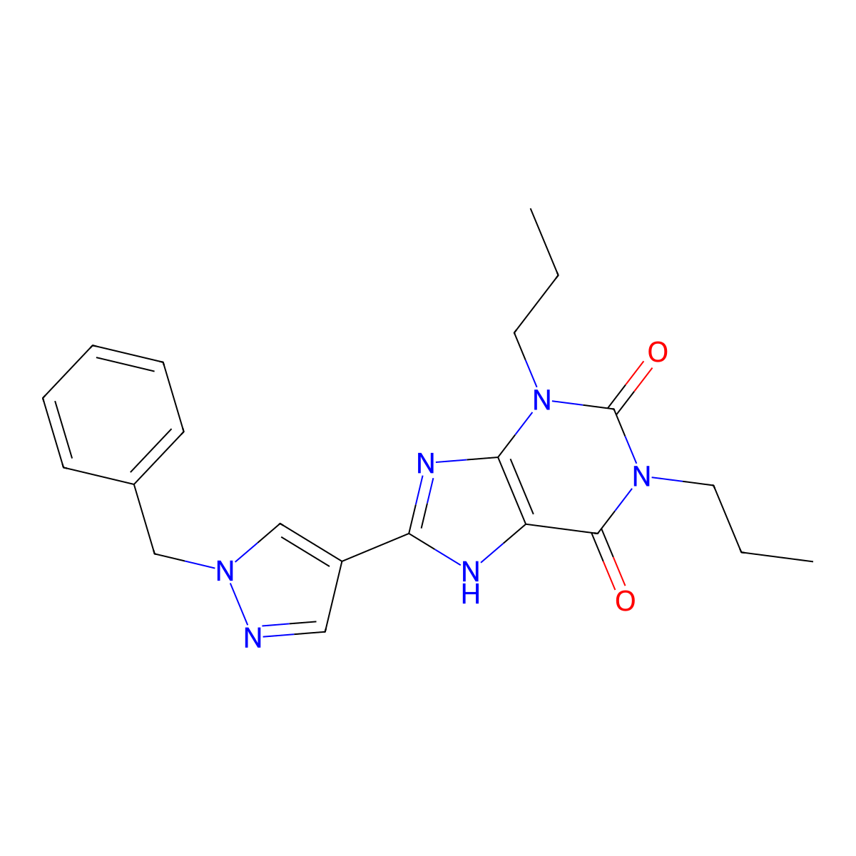 A2B receptor antagonist 1 molecular structure, CAS 531506-36-2