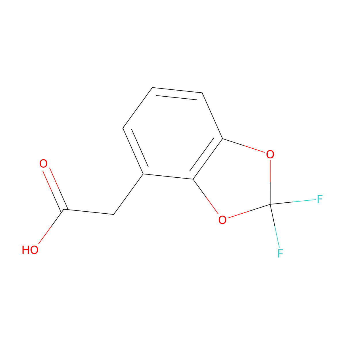 (2,2-Difluoro-benzo[1,3]dioxol-4-YL)-acetic acid molecular structure, CAS 531508-33-5