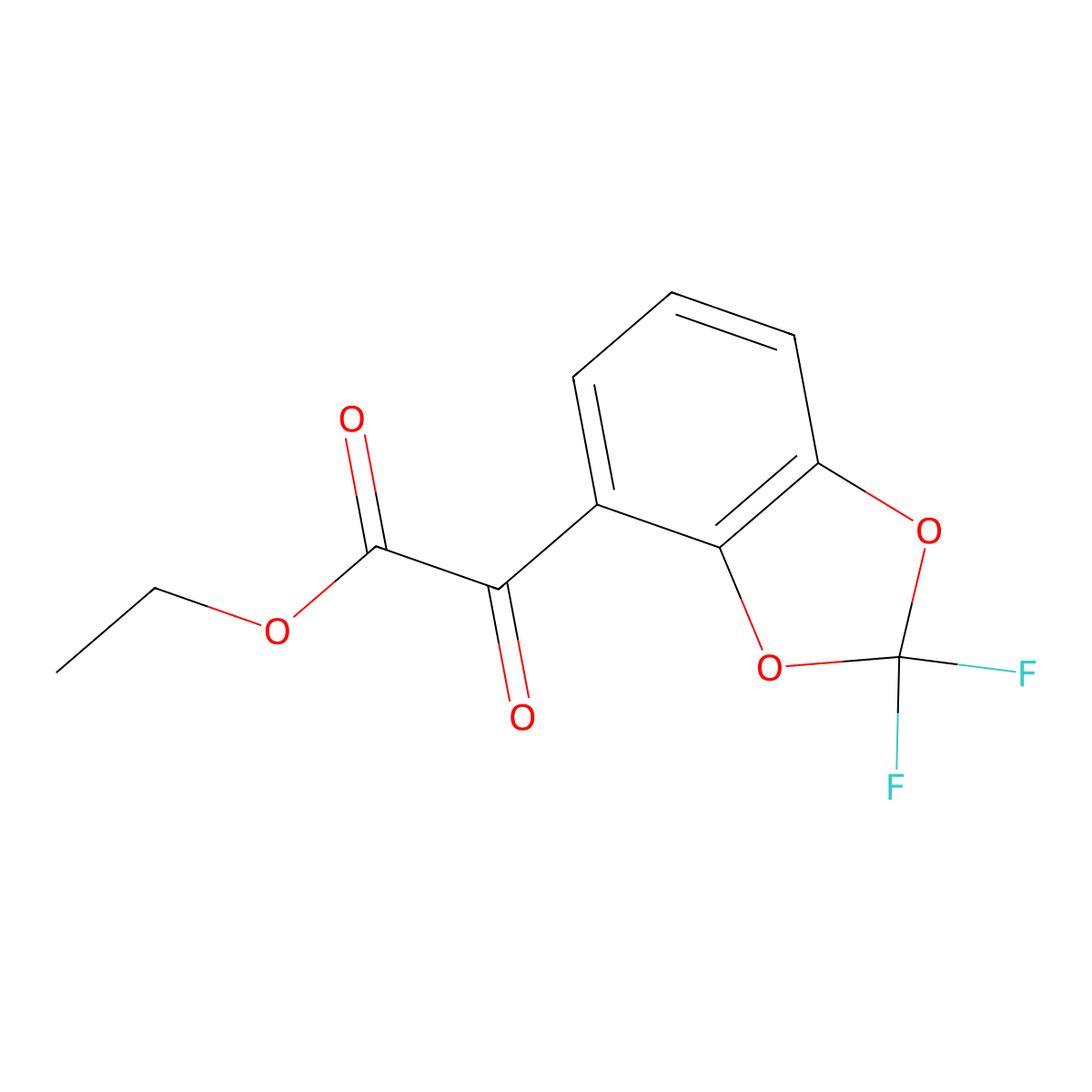 Ethyl 2-(2,2-difluorobenzo[d][1,3]dioxol-4-yl)-2-oxoacetate molecular structure, CAS 531508-41-5