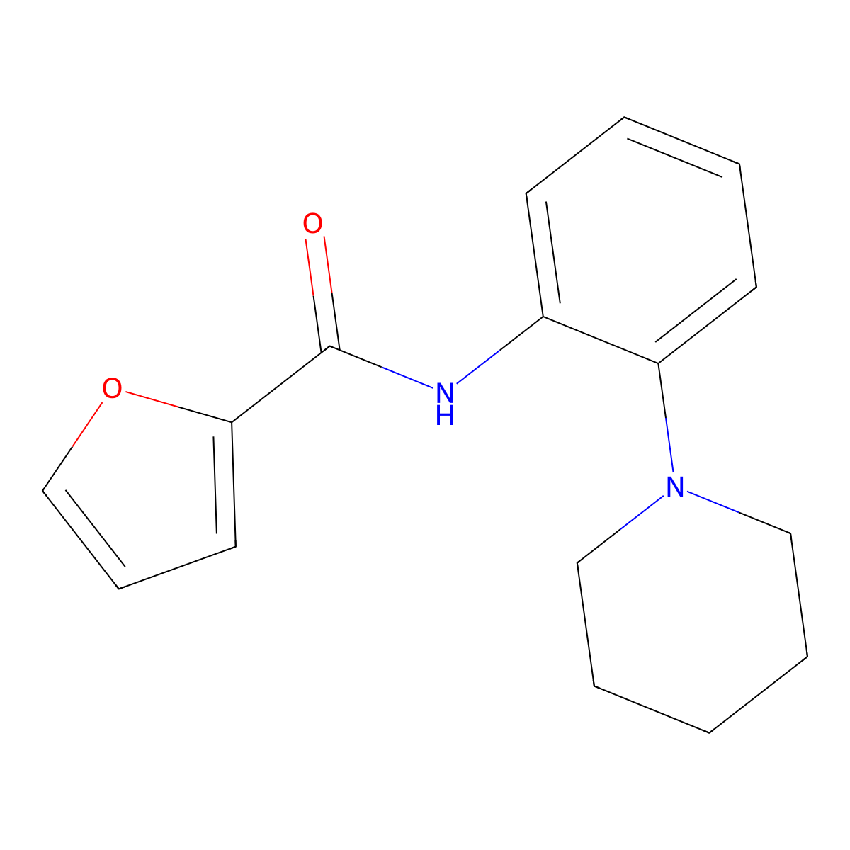 N-[2-(piperidin-1-yl)phenyl]furan-2-carboxamide molecular structure, CAS 531518-16-8