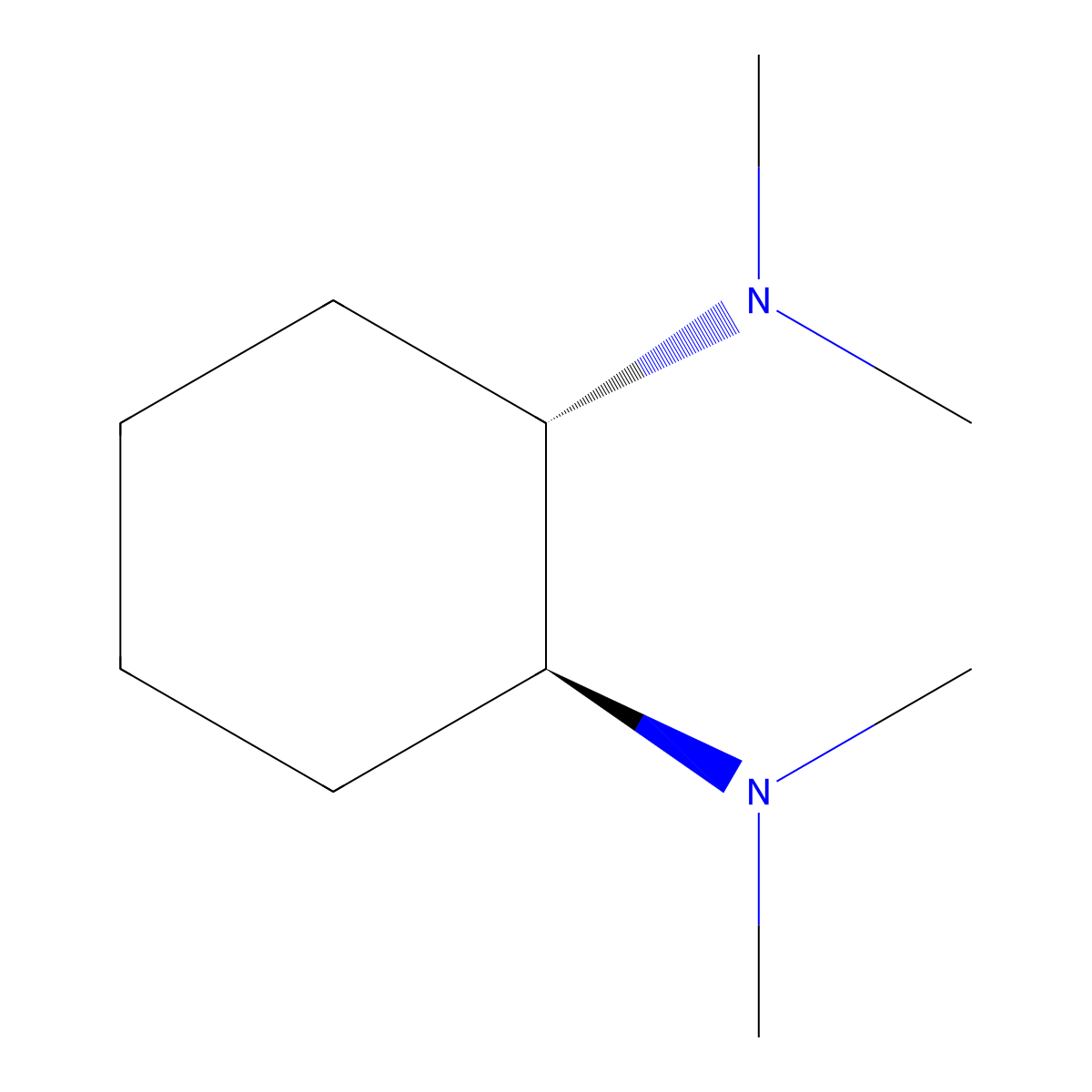 (1S,2S)-N1,N1,N2,N2-Tetramethylcyclohexane-1,2-diamine molecular structure, CAS 53152-68-4