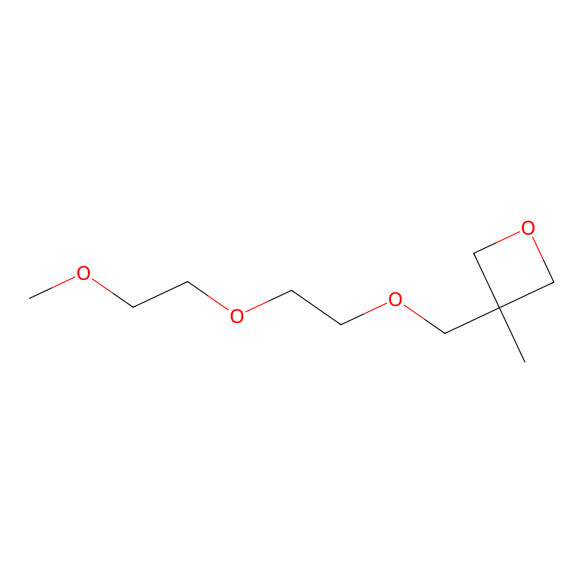3-{[2-(2-Methoxyethoxy)ethoxy]methyl}-3-methyloxetane molecular structure, CAS 531521-23-0