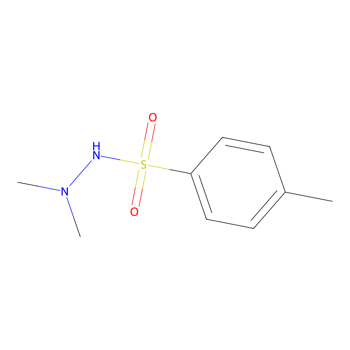 N',N',4-trimethylbenzene-1-sulfonohydrazide molecular structure, CAS 53153-59-6