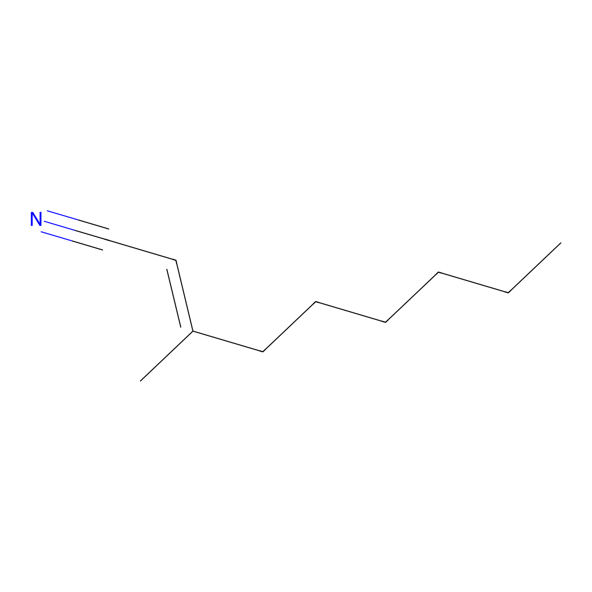 2-Nonenenitrile, 3-methyl- molecular structure, CAS 53153-66-5