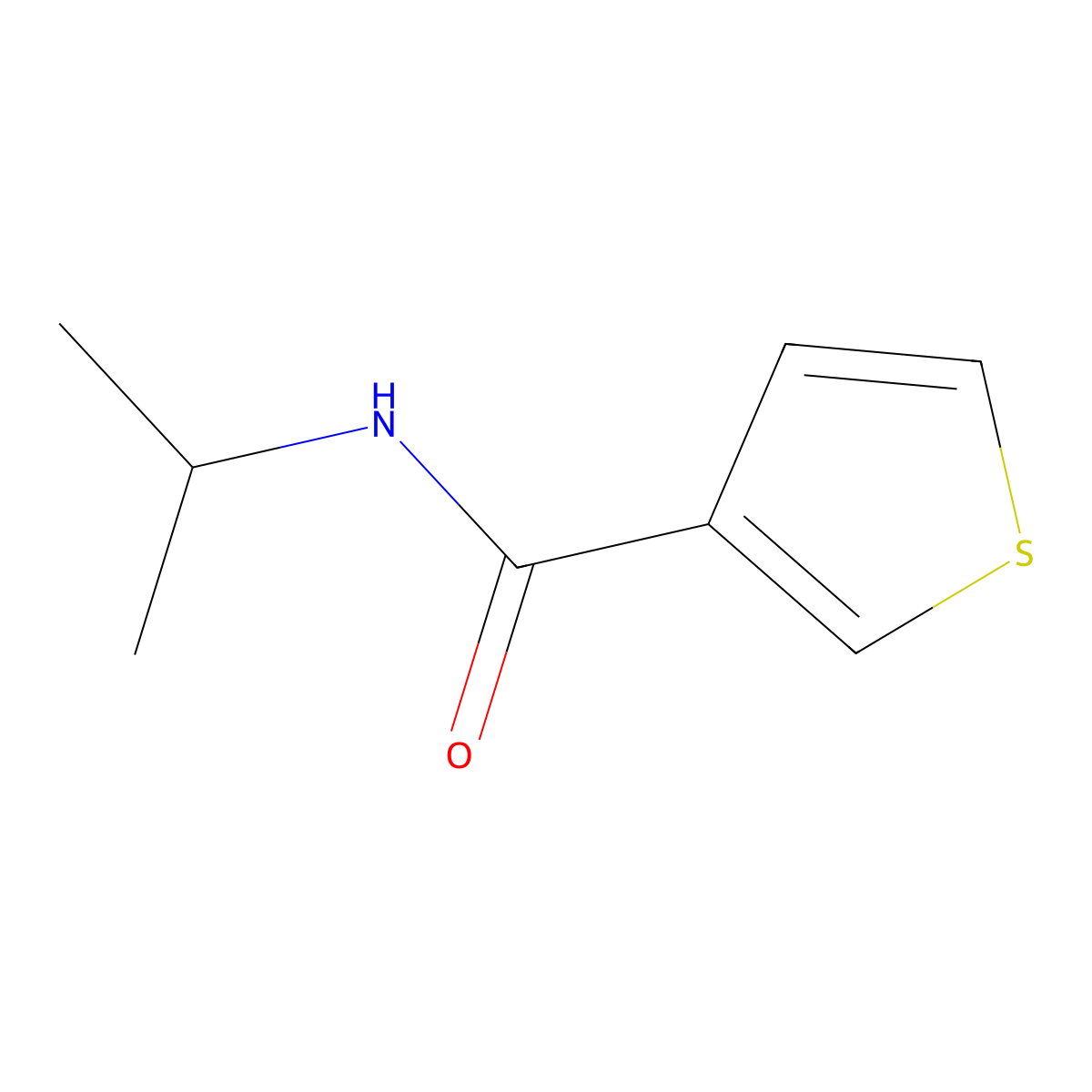 N-Isopropylthiophene-3-carboxamide molecular structure, CAS 531549-10-7