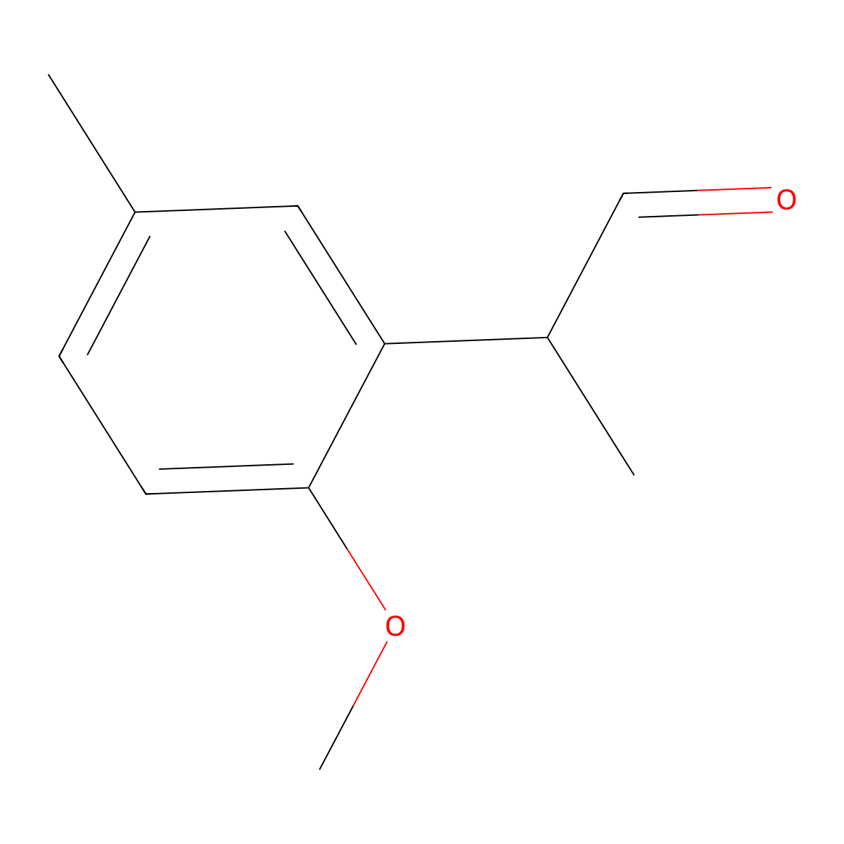 2-(2-Methoxy-5-methylphenyl)propanal molecular structure, CAS 53155-90-1