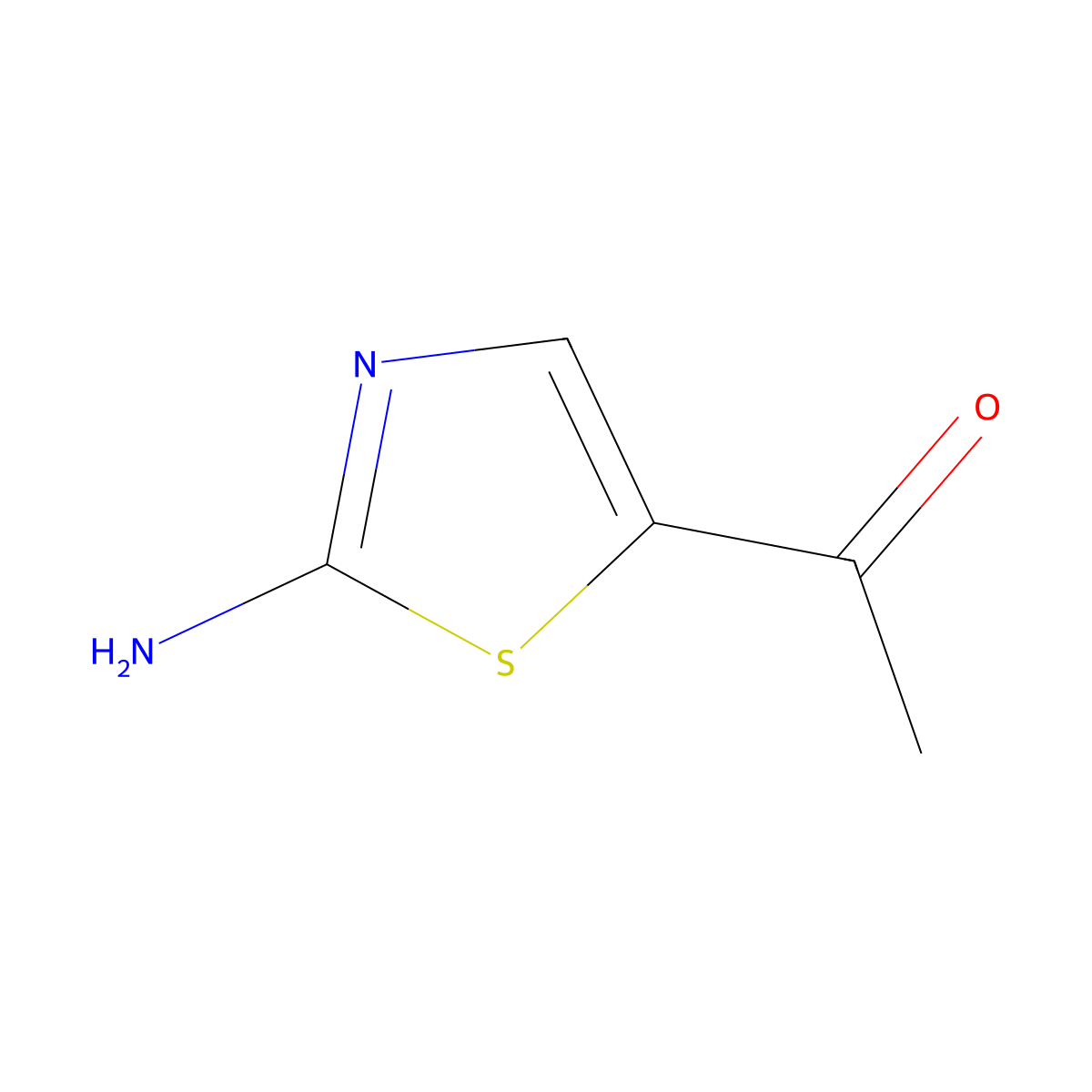 1-(2-Amino-1,3-thiazol-5-yl)ethan-1-one molecular structure, CAS 53159-71-0
