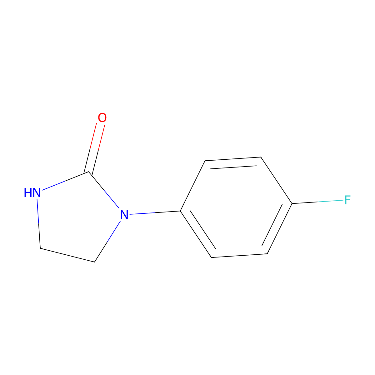 1-(4-Fluorophenyl)imidazolidin-2-one molecular structure, CAS 53159-75-4