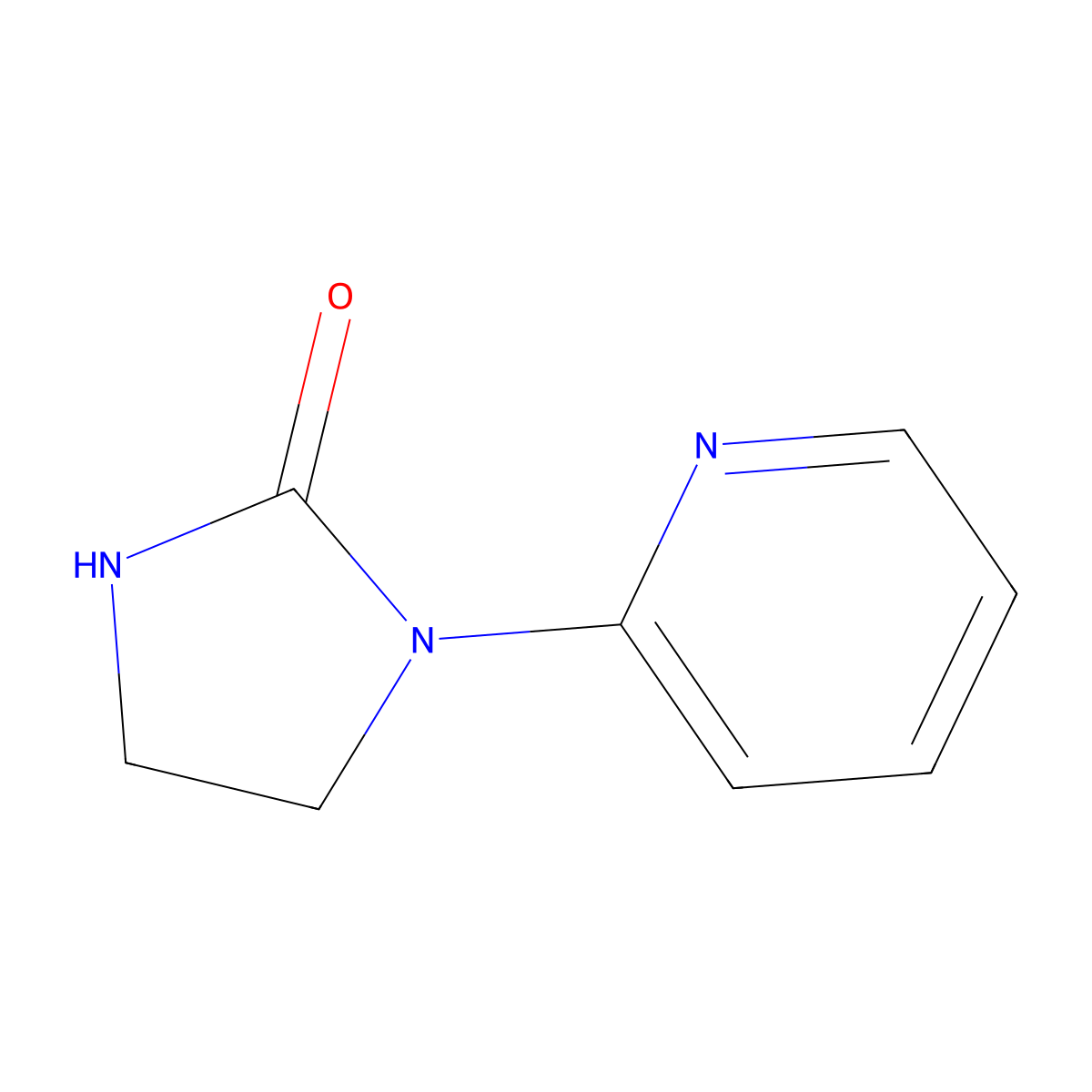 1-(Pyridin-2-yl)imidazolidin-2-one molecular structure, CAS 53159-76-5