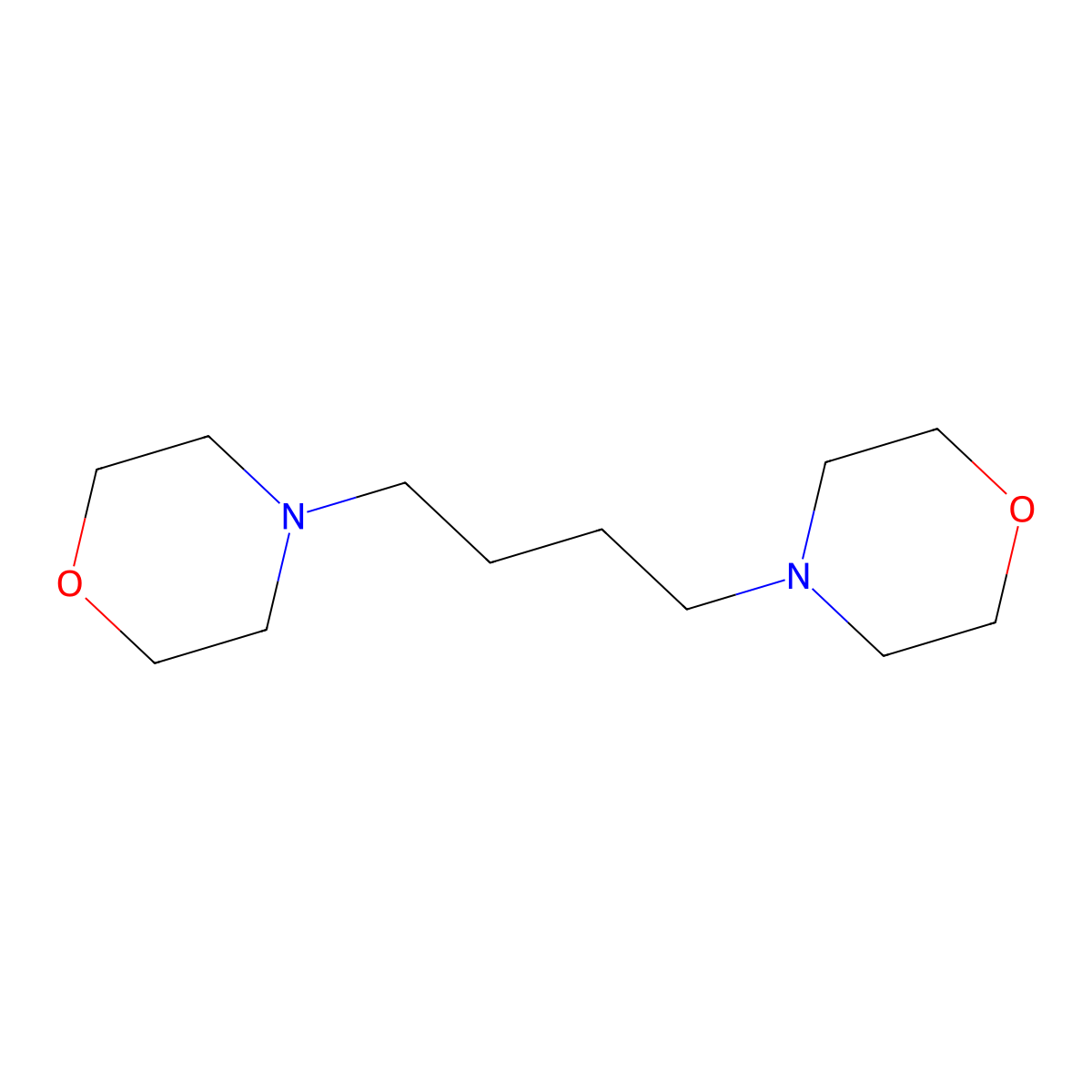 4-(4-Morpholin-4-ylbutyl)morpholine molecular structure, CAS 53161-64-1