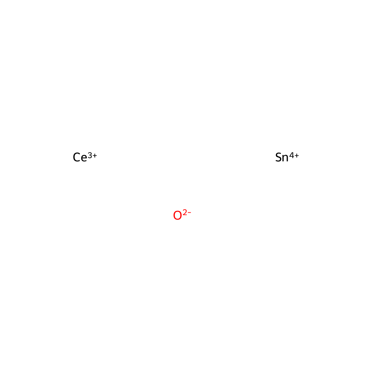Cerium tin oxide (CeSnO4) molecular structure, CAS 53169-23-6