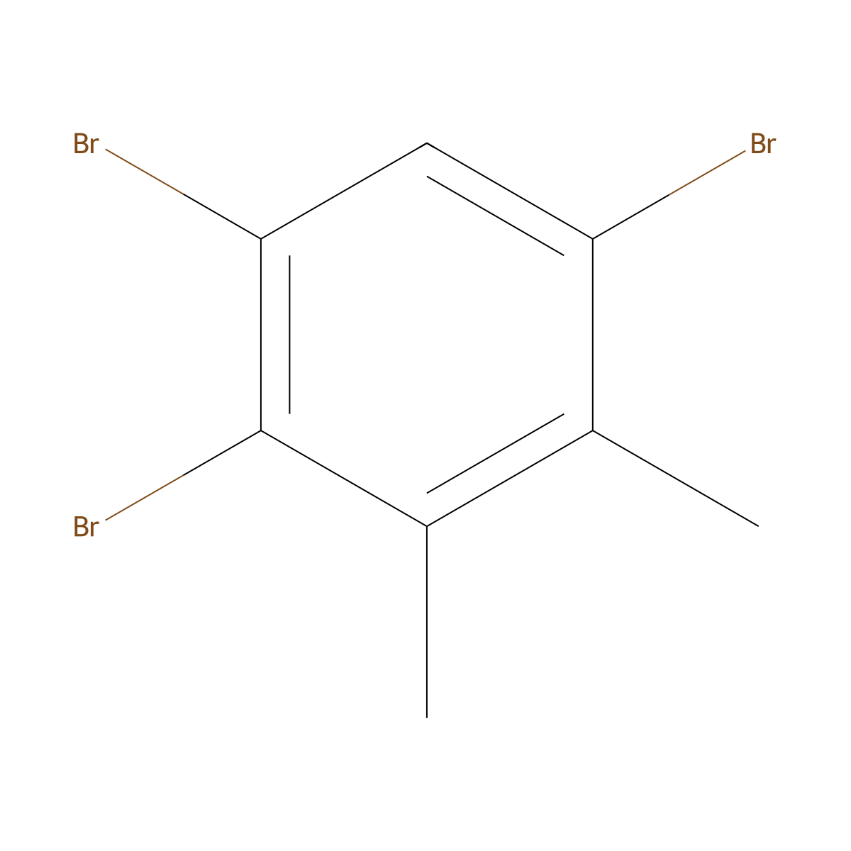 1,2,5-Tribromo-3,4-dimethylbenzene molecular structure, CAS 53170-86-8