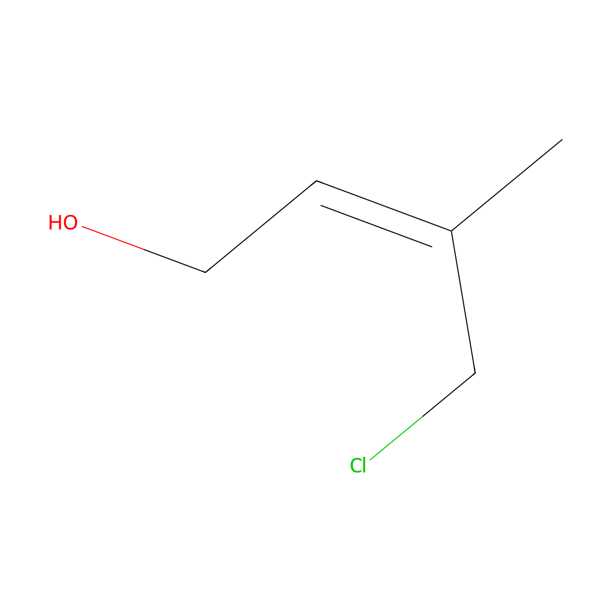 4-Chloro-3-methylbut-2-en-1-ol molecular structure, CAS 53170-97-1