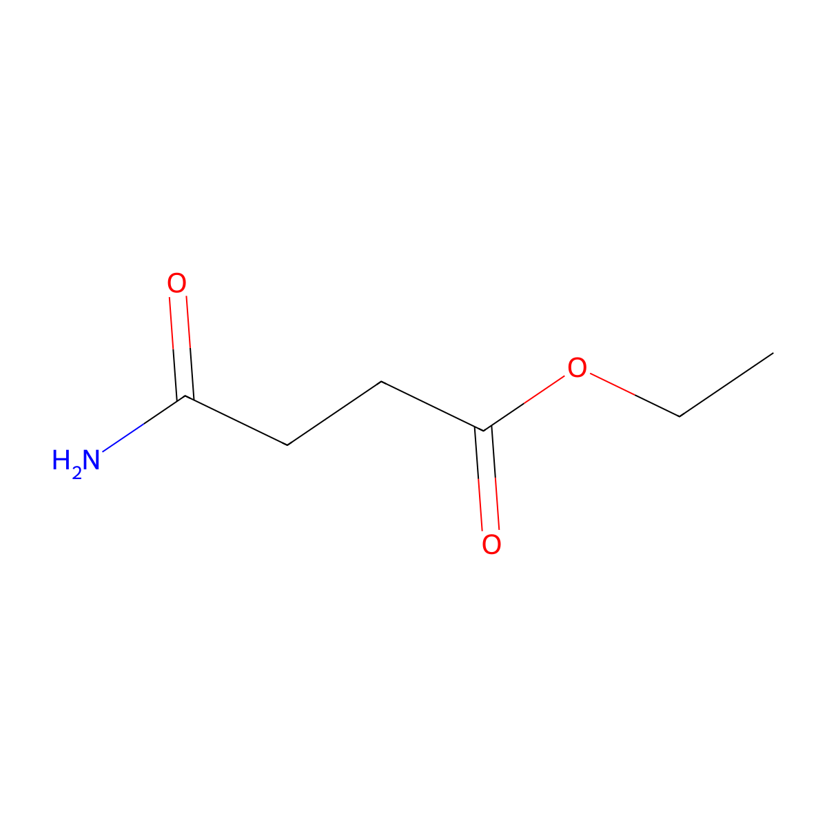 Ethyl 4-amino-4-oxobutanoate molecular structure, CAS 53171-35-0