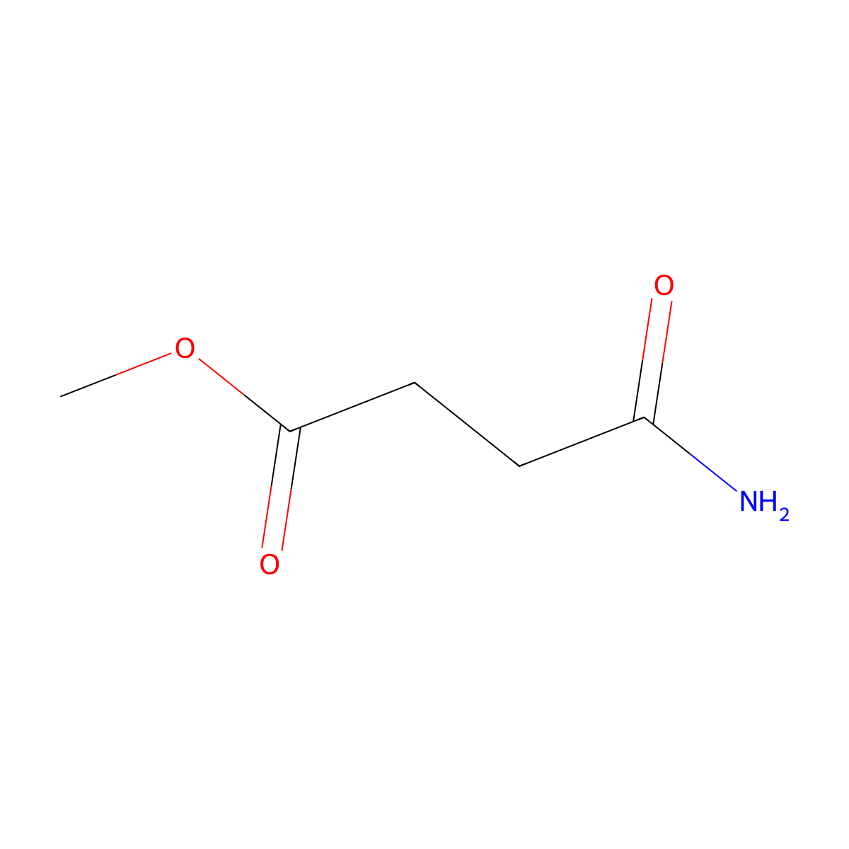 Methyl 3-carbamoylpropanoate molecular structure, CAS 53171-39-4