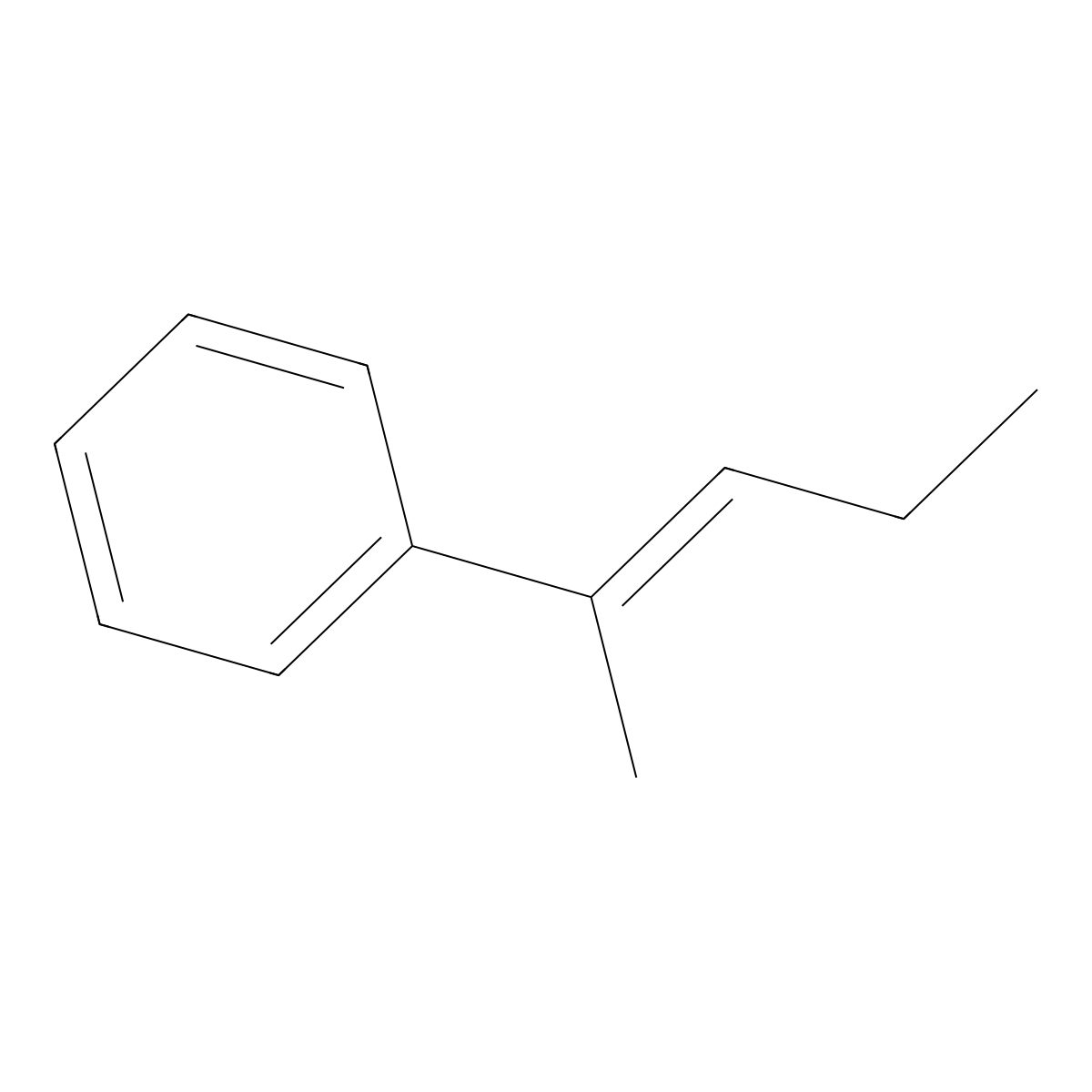 (1-Methyl-1-buten-1-yl)benzene molecular structure, CAS 53172-84-2