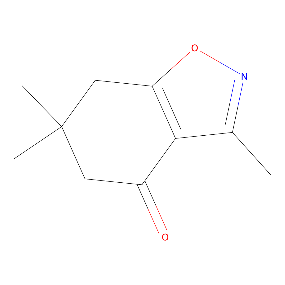 3,6,6-Trimethyl-5,6,7-trihydrobenzo[2,1-d]isoxazol-4-one molecular structure, CAS 53173-69-6