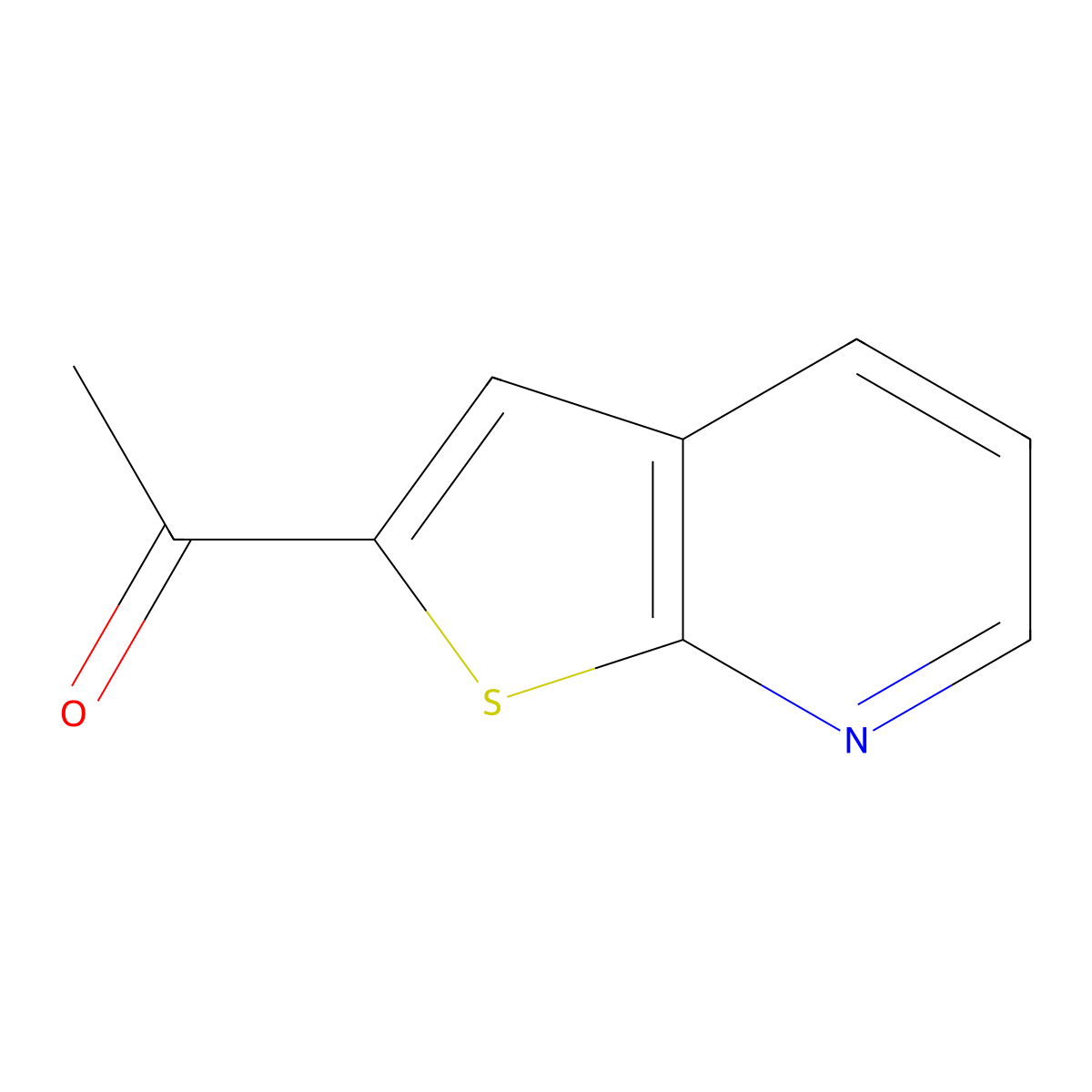 1-(Thieno[2,3-b]pyridin-2-yl)ethanone molecular structure, CAS 53175-00-1