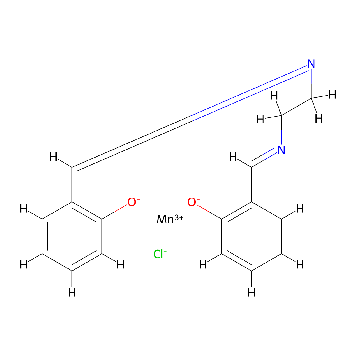 (Salen)manganese(III) chloride , EUK-8 molecular structure, CAS 53177-12-1