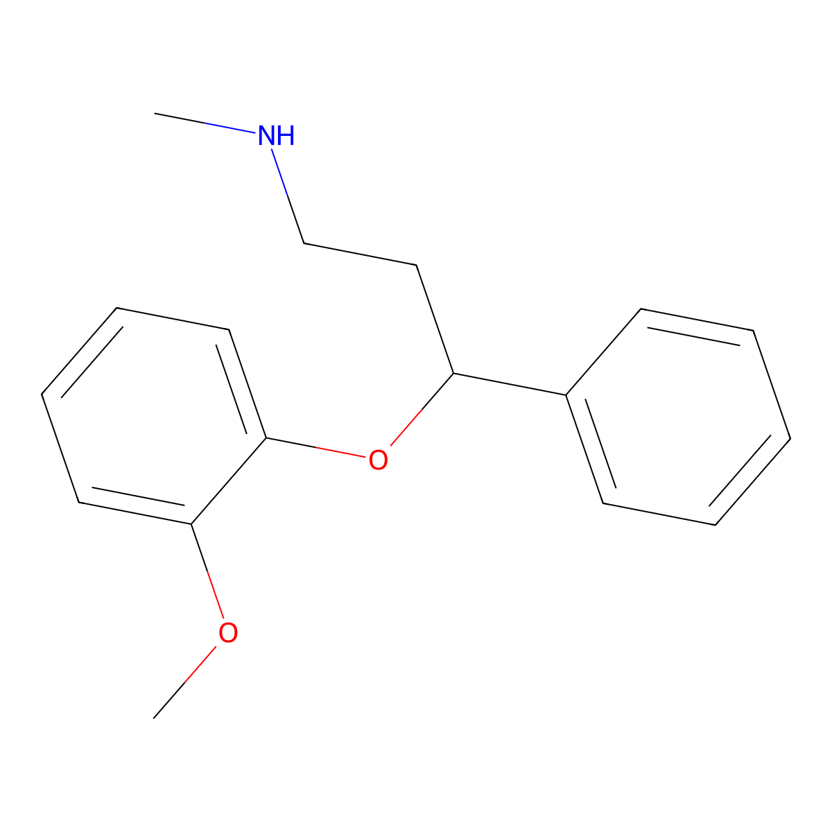 Nisoxetine molecular structure, CAS 53179-07-0