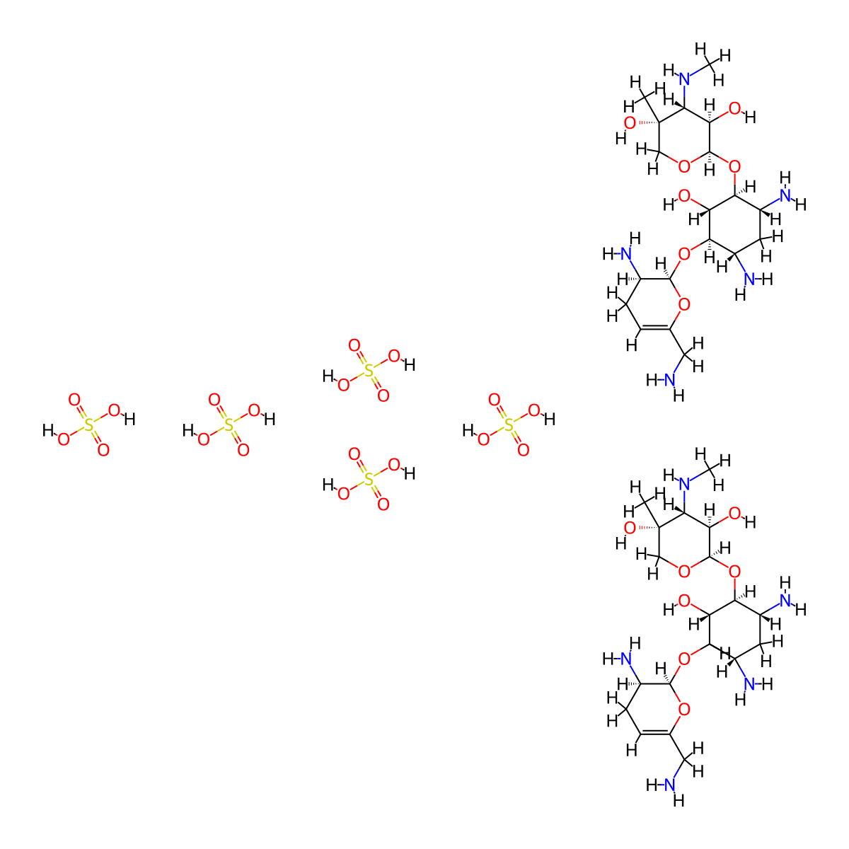 Sisomicin Sulfate molecular structure, CAS 53179-09-2
