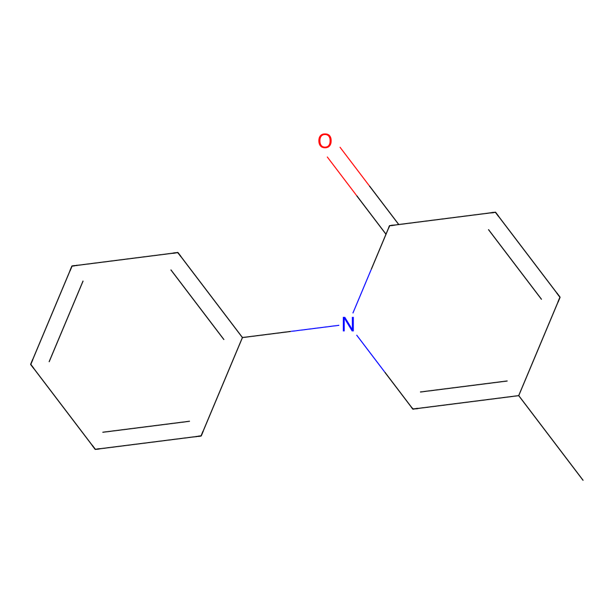Pirfenidone molecular structure, CAS 53179-13-8