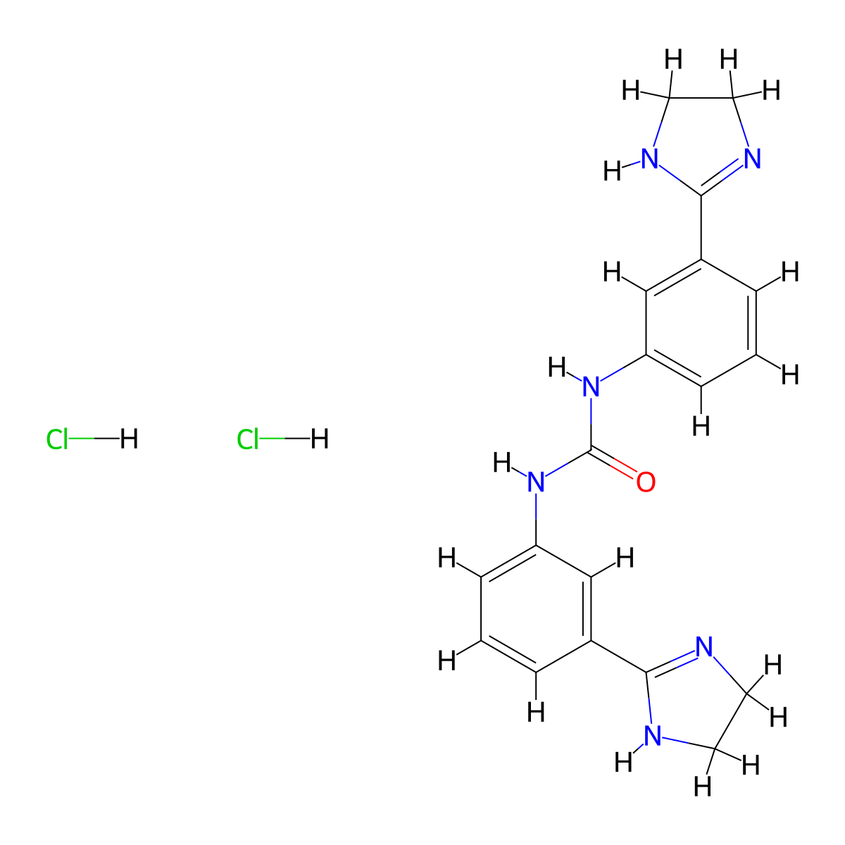 Imidocarb Hydrochloride molecular structure, CAS 5318-76-3