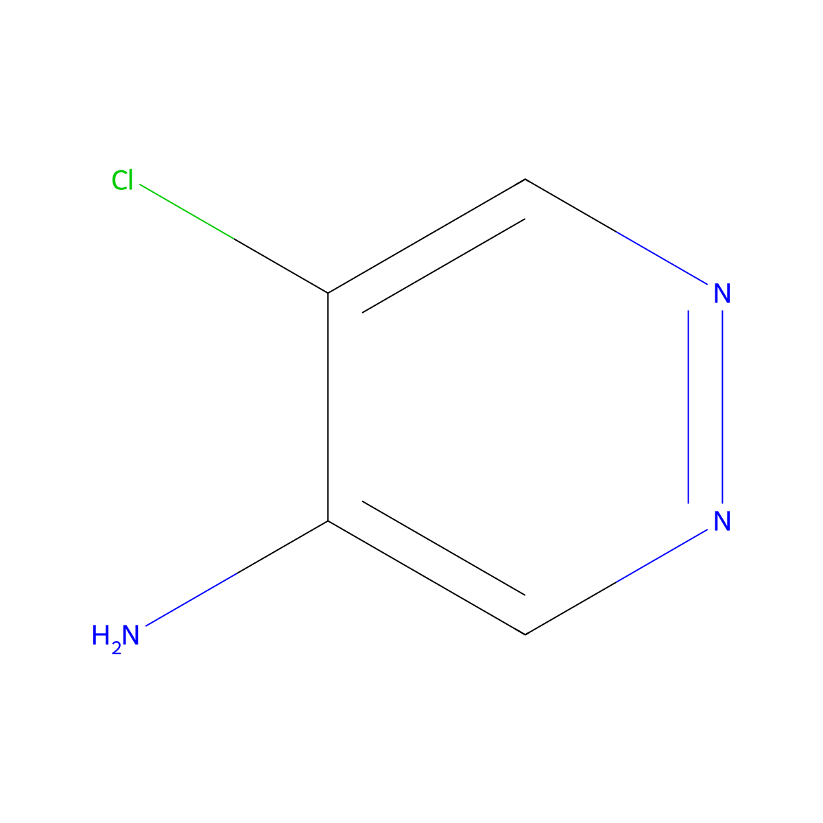 5-Chloropyridazin-4-amine molecular structure, CAS 53180-92-0
