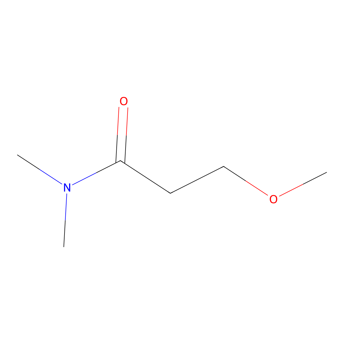 Propanamide, 3-methoxy-N,N-dimethyl- molecular structure, CAS 53185-52-7
