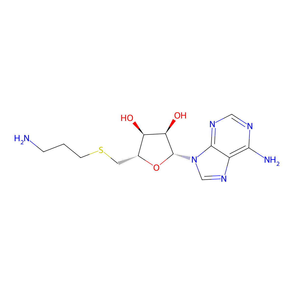 S-Adenosyl-3-thiopropylamine molecular structure, CAS 53186-57-5