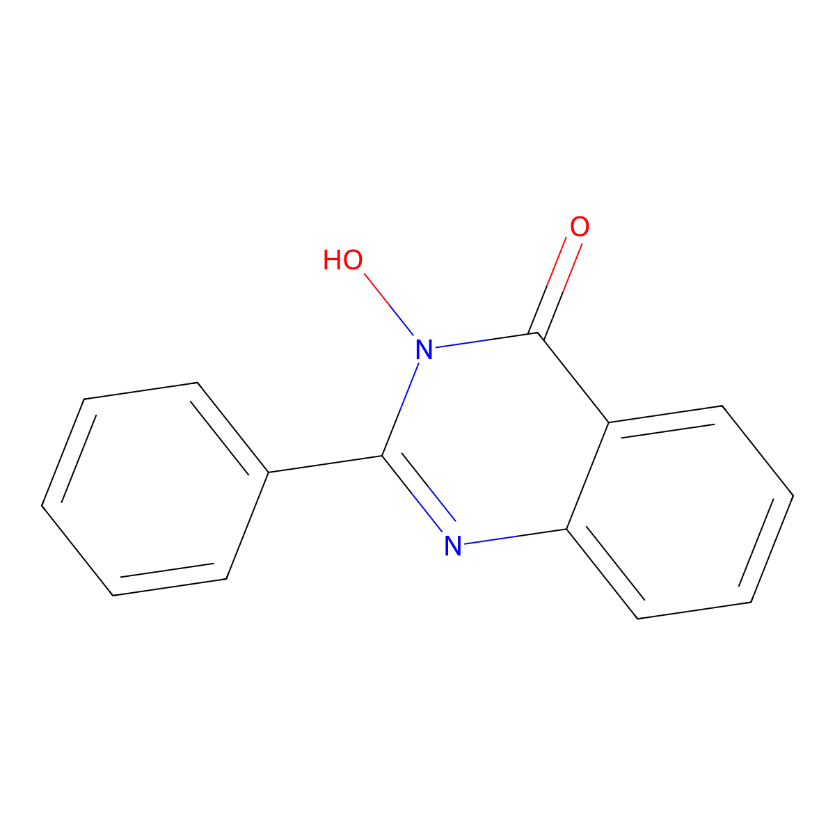 3-Hydroxy-2-phenylquinazolin-4(3H)-one molecular structure, CAS 5319-72-2
