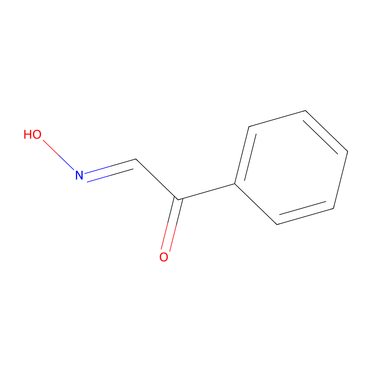 Isonitrosoacetophenone molecular structure, CAS 532-54-7