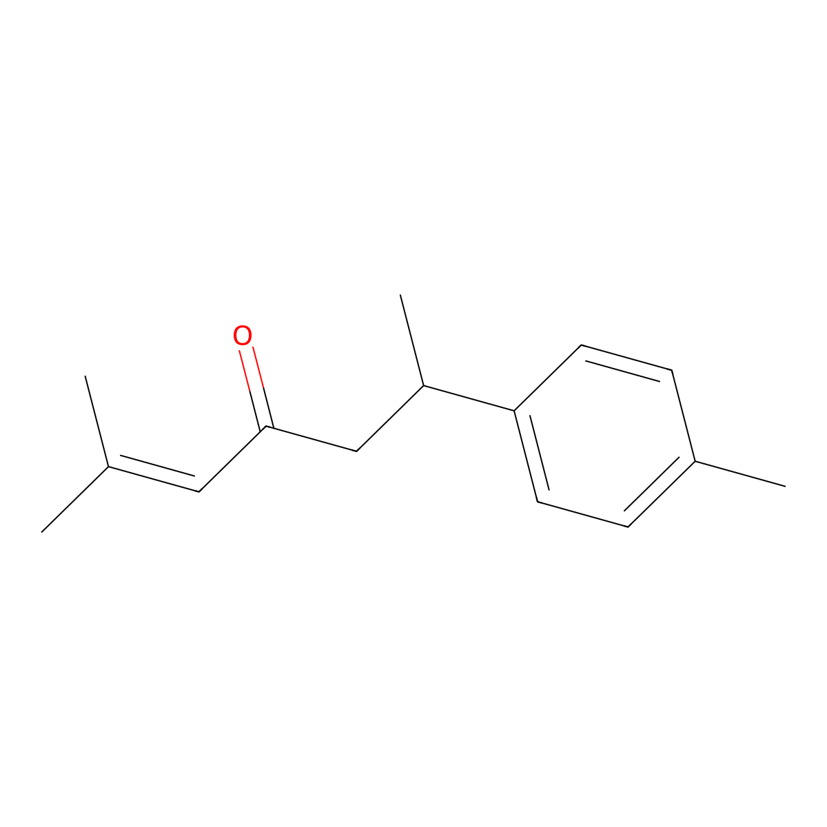 (+)-Turmerone molecular structure, CAS 532-65-0
