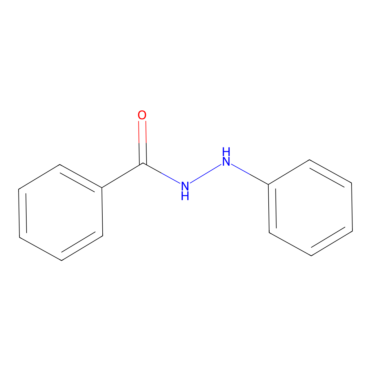 2'-Phenylbenzohydrazide molecular structure, CAS 532-96-7