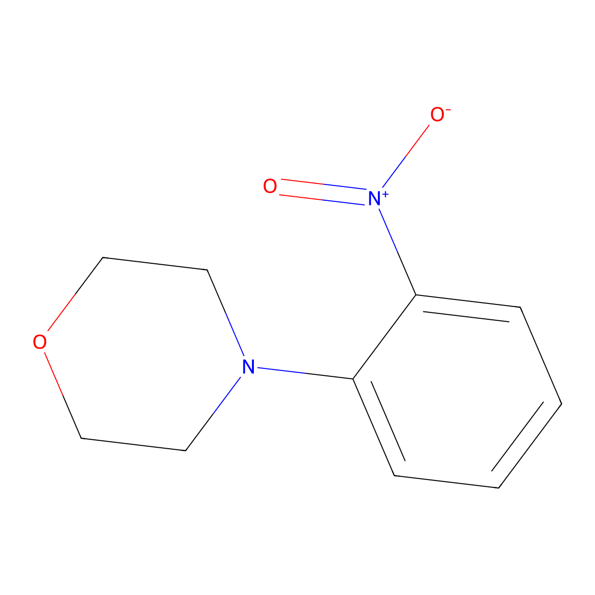 4-(2-Nitrophenyl)morpholine molecular structure, CAS 5320-98-9