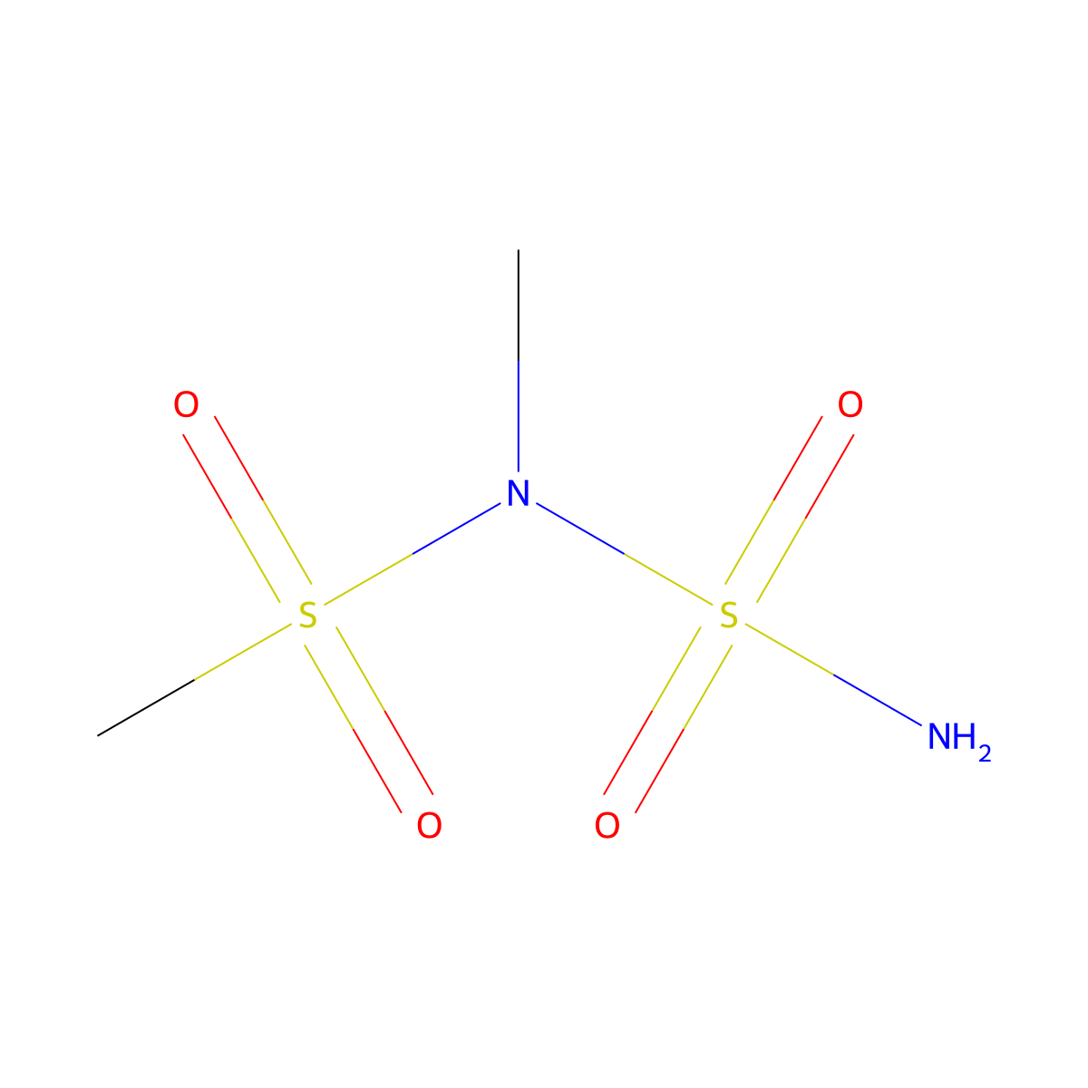 Methanesulfonamide, N-(aminosulfonyl)-N-methyl- molecular structure, CAS 53203-08-0
