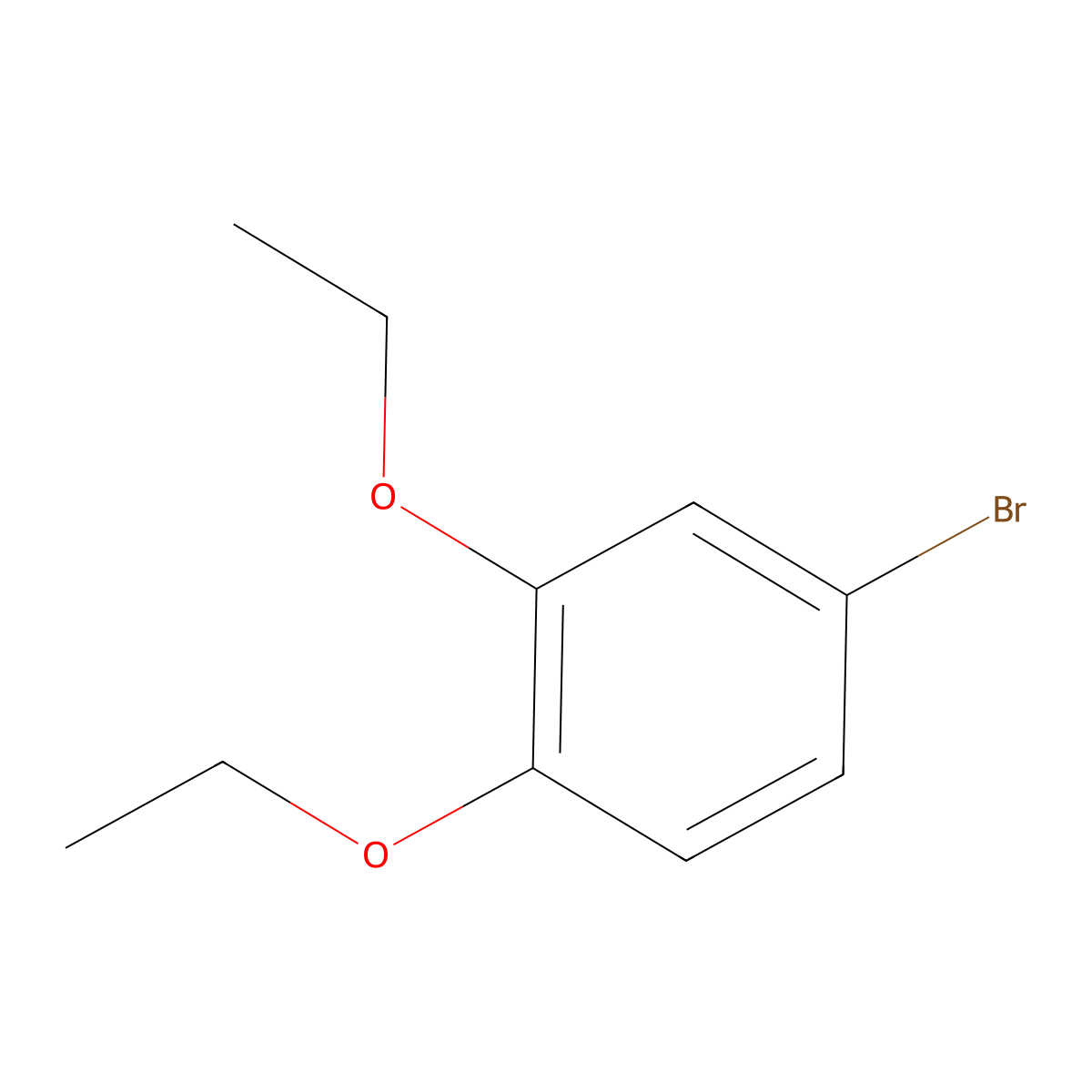 4-Bromo-1,2-diethoxybenzene molecular structure, CAS 53207-08-2