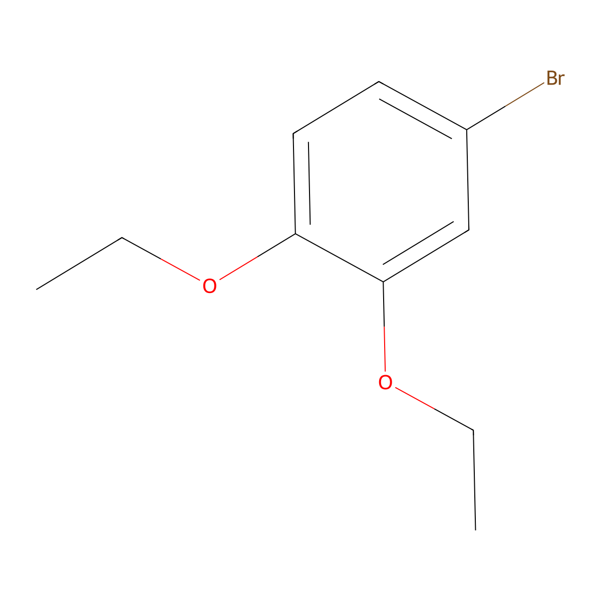 4-Bromo-1,2-diethoxybenzene molecular structure, CAS 53207-08-2