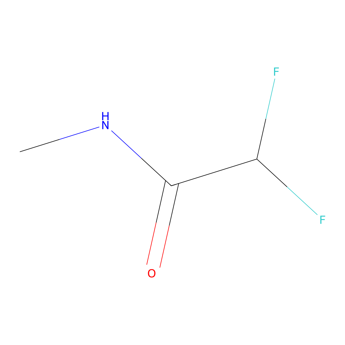 N-Methyl-2,2-difluoroacetamide molecular structure, CAS 53207-28-6
