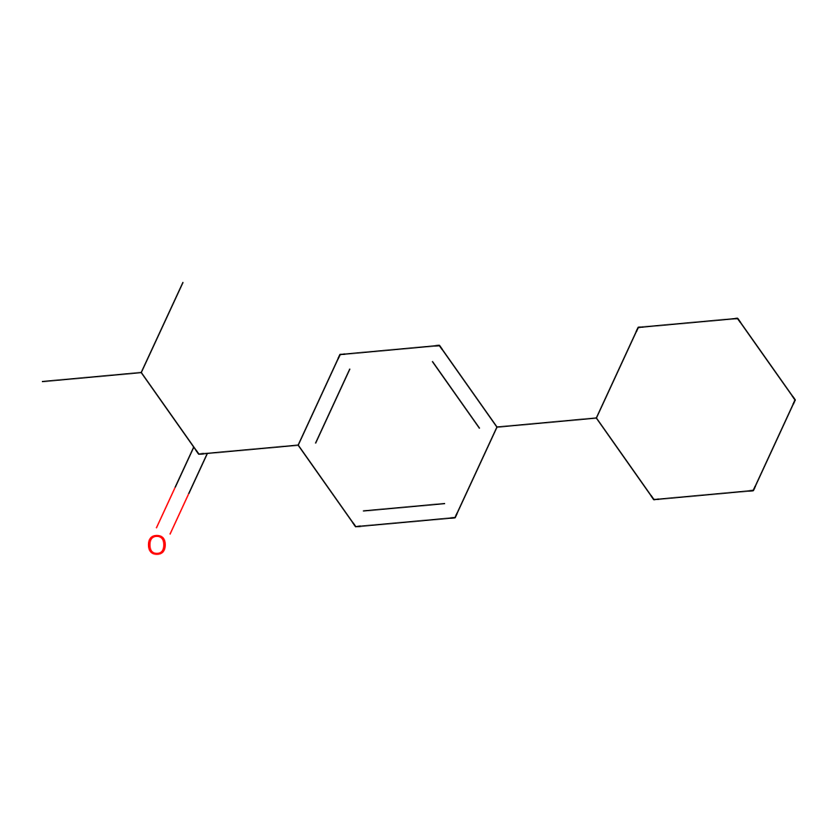 1-(4-Cyclohexylphenyl)-2-methylpropan-1-one molecular structure, CAS 53207-60-6