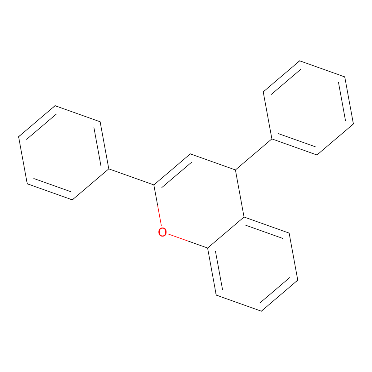 2,4-diphenyl-4H-chromene molecular structure, CAS 53209-37-3